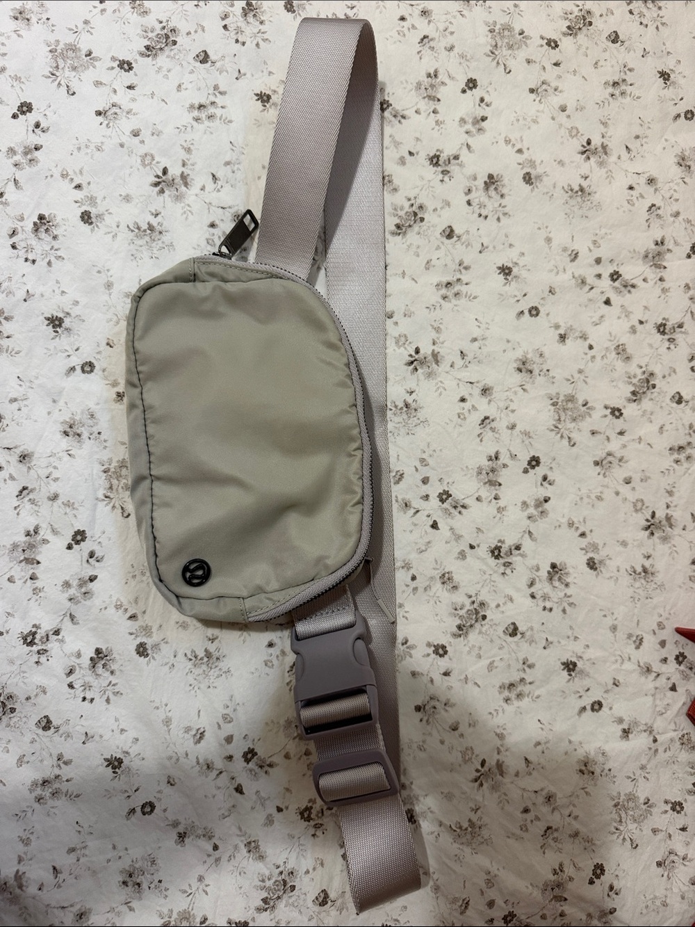 lululemon athletica small sling belt bag in light gray